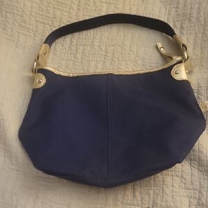 Elegant Navy and Gold Women's Bag